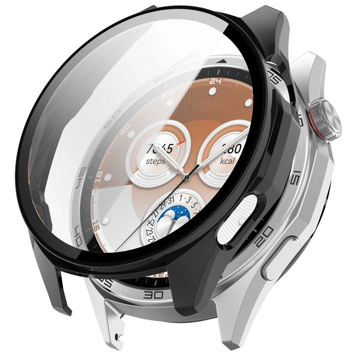 Kryt Bizon Case+Glass Watch Huawei Watch GT6 46mm black