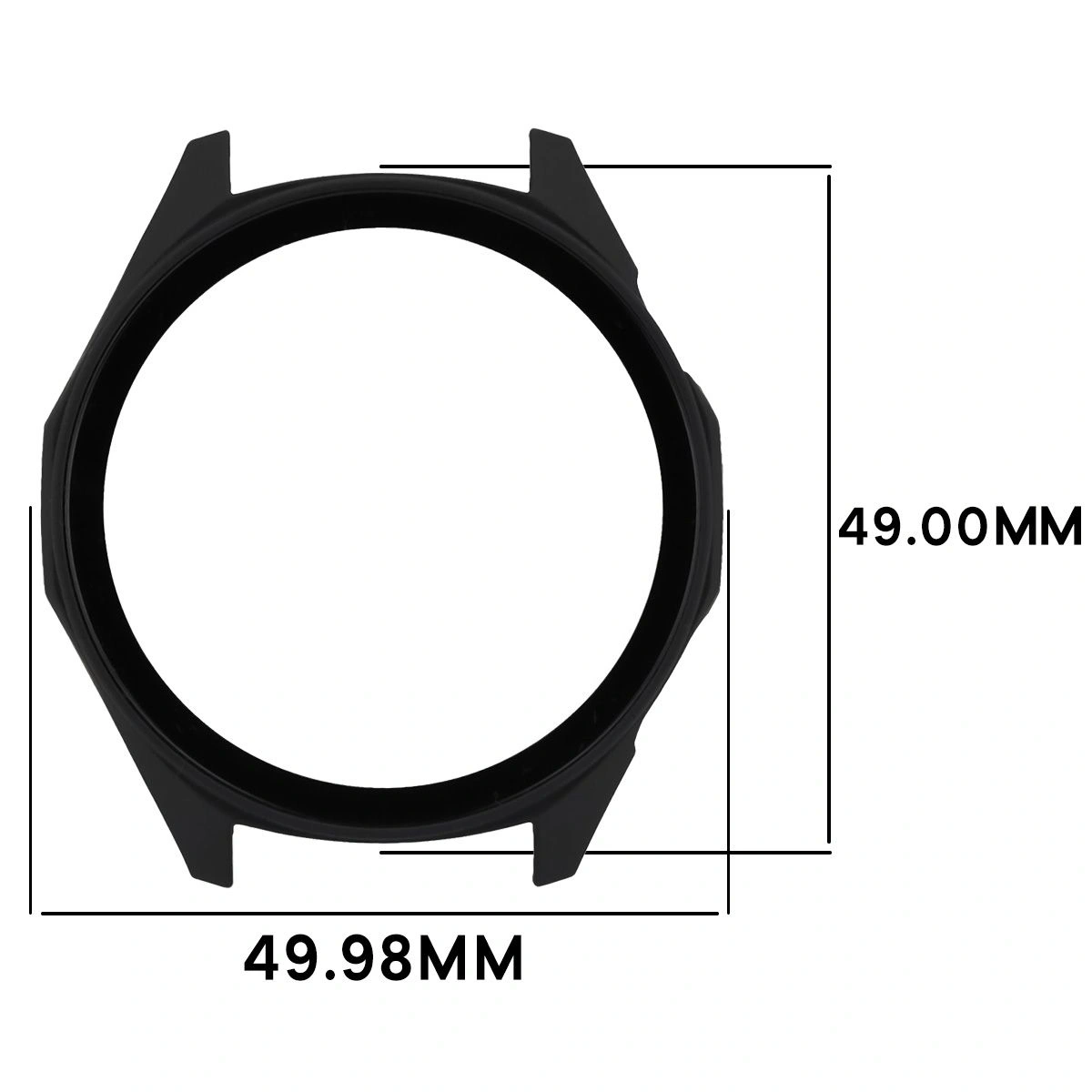 Kryt Bizon Case+Glass Watch Huawei Watch GT6 46mm matte black