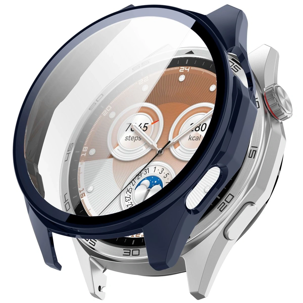 Kryt Bizon Case+Glass Watch Huawei Watch GT6 46mm blue