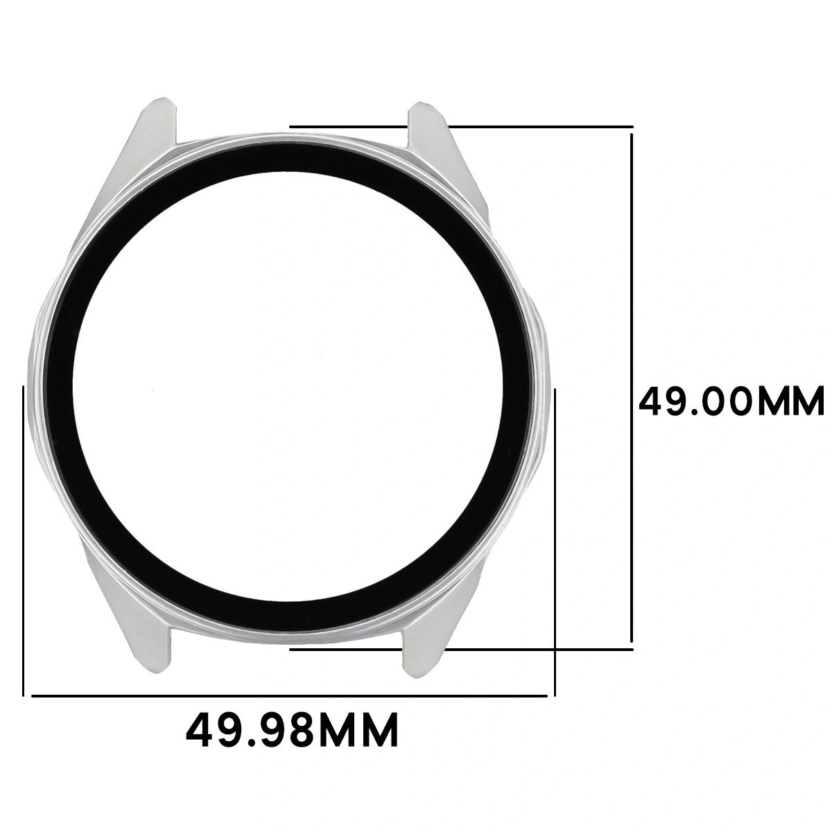 Kryt Bizon Case+Glass Watch Huawei Watch GT6 46mm matte silver
