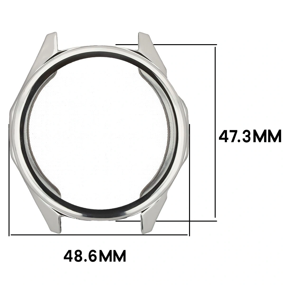 Kryt Bizon Case Watch Felipe Huawei Watch GT6 46mm silver