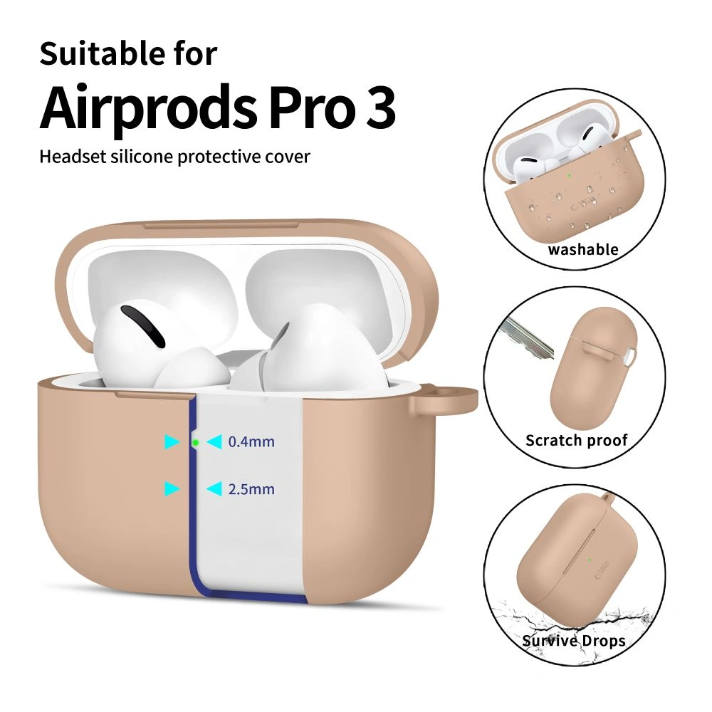 Kryt Tech-Protect Silicone Hook Apple AirPods Pro 3 Caffe Latte