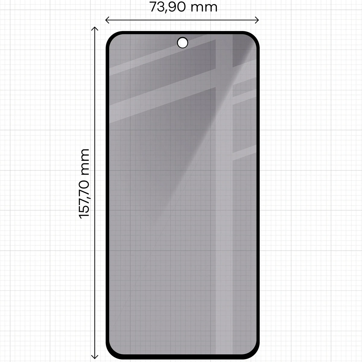 Ochranné sklo Bizon Glass Edge Shadow Duo Samsung Galaxy M35 5G / A35 5G / A55 5G tinted with a black frame [2 PACK]