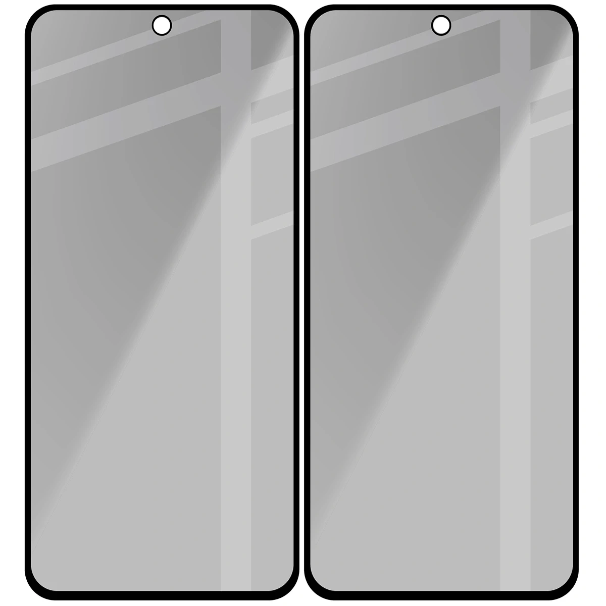 Ochranné sklo Bizon Glass Edge Shadow Duo Samsung Galaxy M35 5G / A35 5G / A55 5G tinted with a black frame [2 PACK]