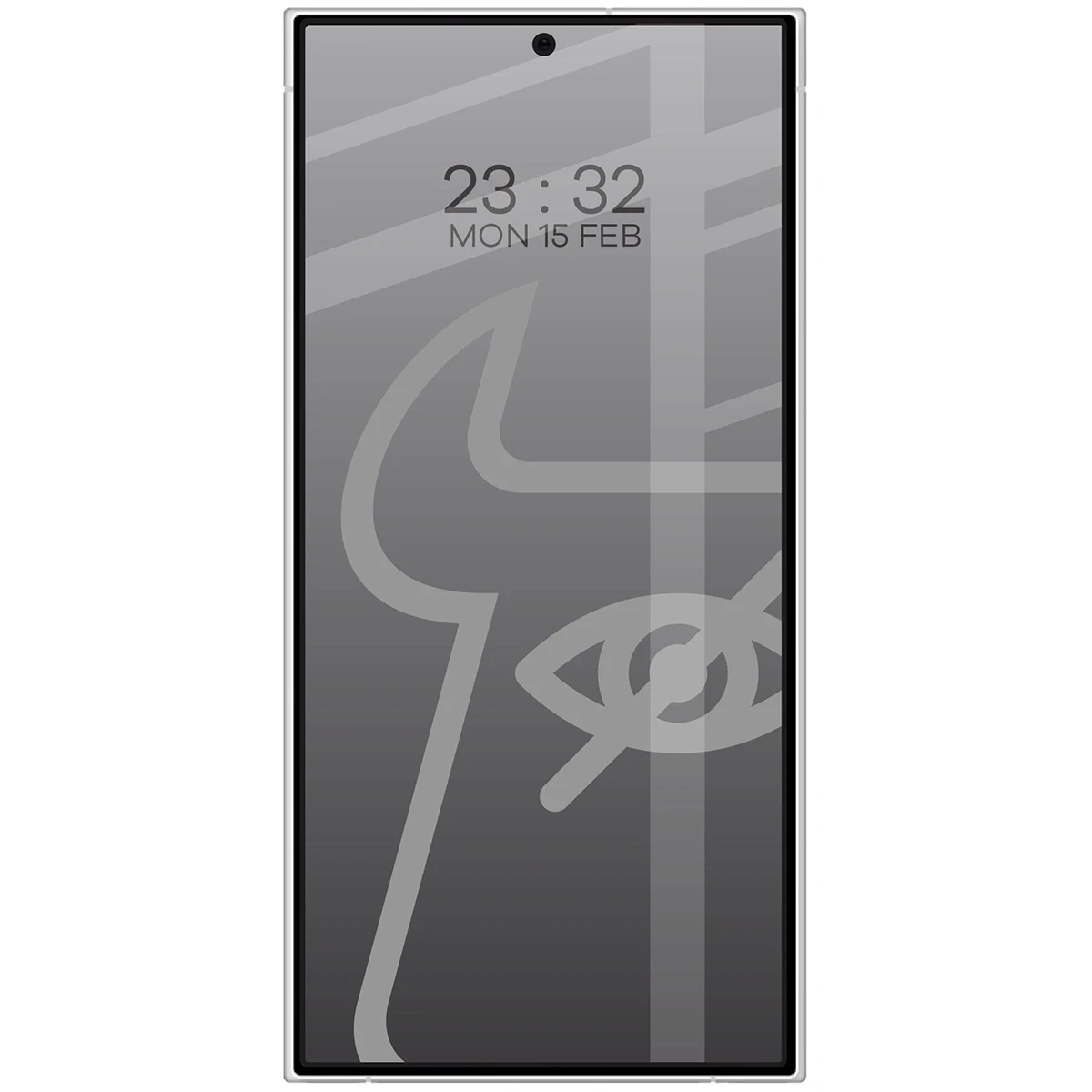 Ochranné sklo Bizon Glass Edge Shadow Duo Samsung Galaxy S24 Ultra tinted with a black frame [2 PACK]