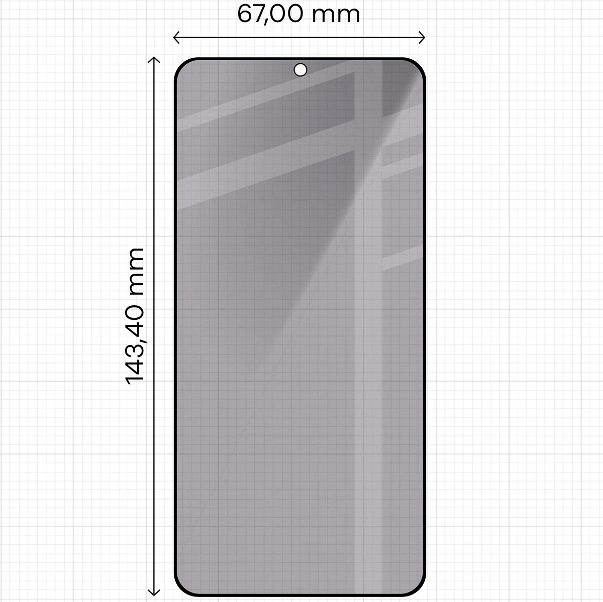 Ochranné sklo Bizon Glass Edge Shadow Duo Samsung Galaxy S25 / S24 tinted with a black frame [2 PACK]