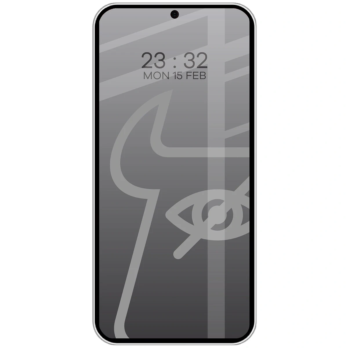 Ochranné sklo Bizon Glass Edge Shadow Duo Samsung Galaxy S25 / S24 tinted with a black frame [2 PACK]