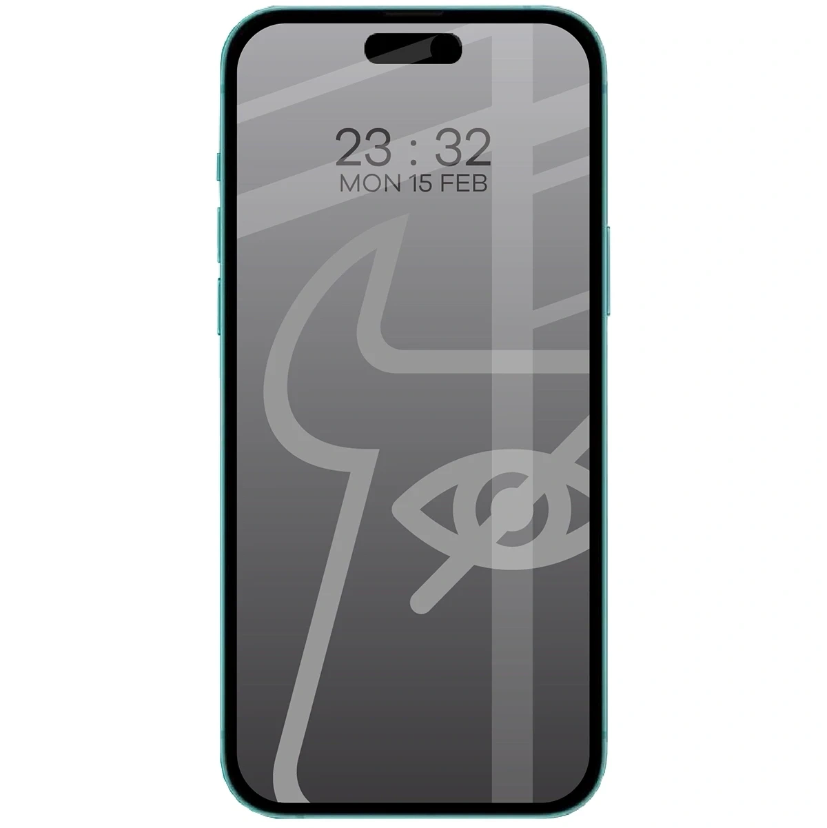 Ochranné sklo Bizon Glass Edge Shadow Duo Apple iPhone 15 / 16 tinted with a black frame [2 PACK]