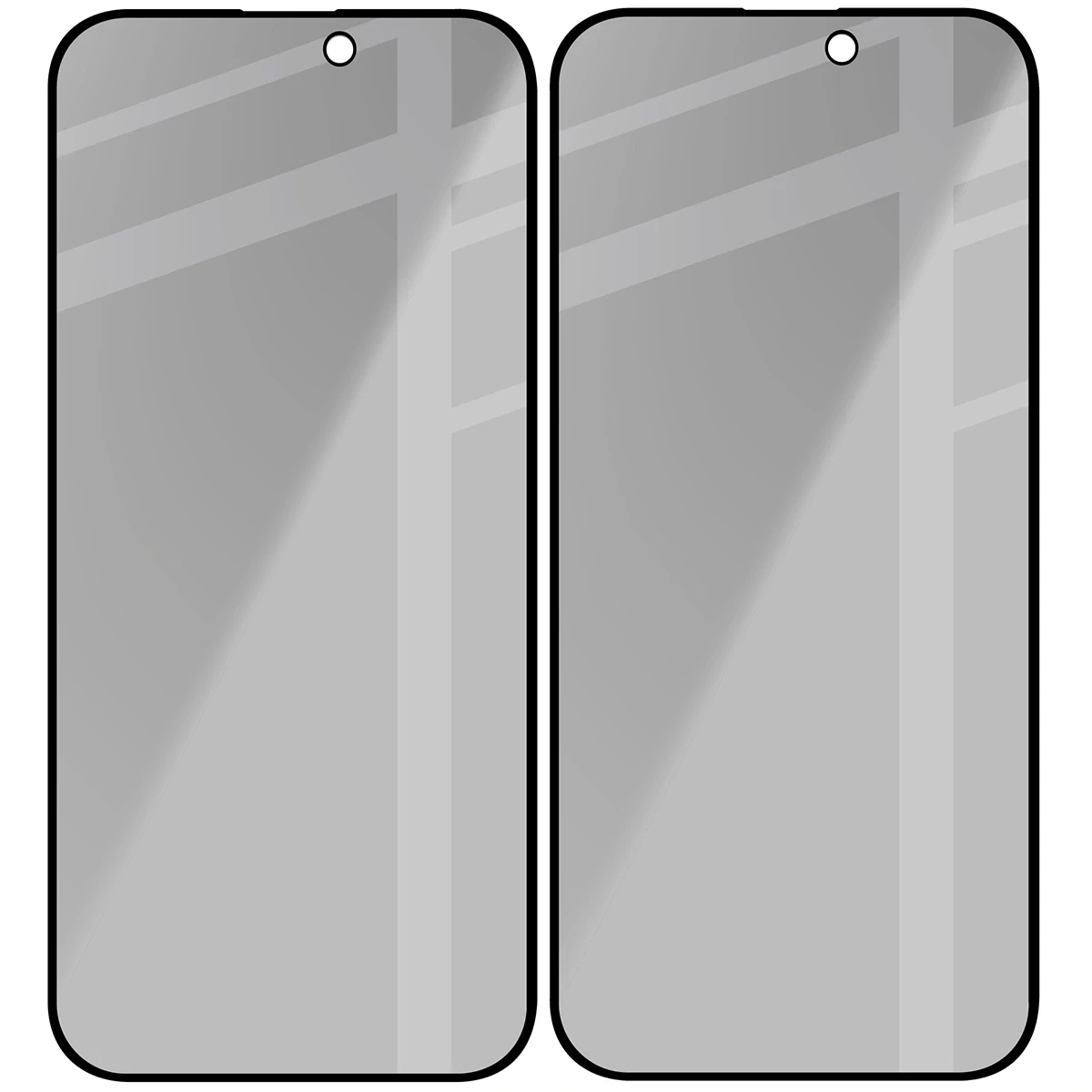 Ochranné sklo Bizon Glass Edge Shadow Duo Apple iPhone 16 Pro Max tinted with a black frame [2 PACK]