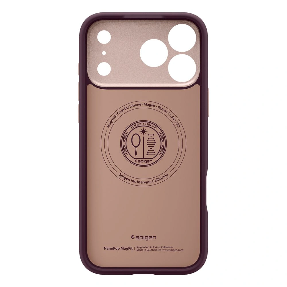 Kryt Spigen Nano Pop Mag MagSafe Apple iPhone 17 Pro Max Burgundy Bean