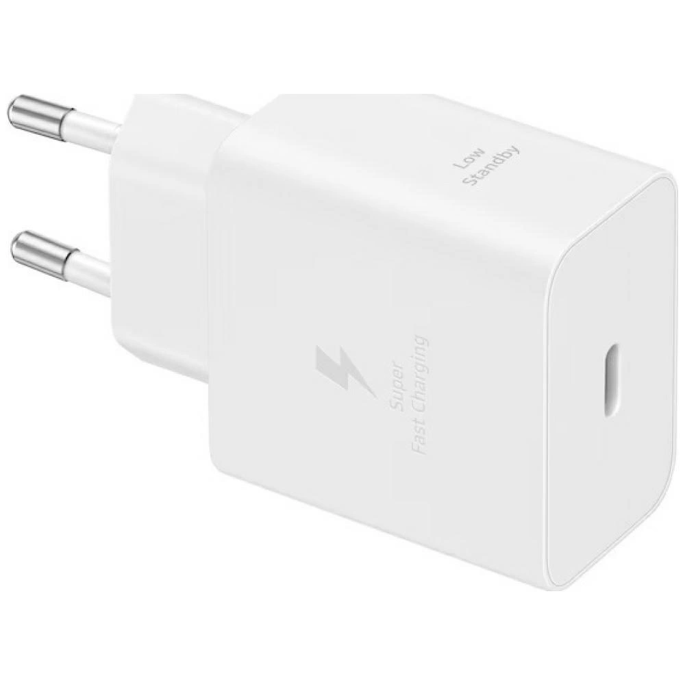 Síťová nabíječka Samsung T4511 PD 45W with USB-A / USB-C 5A cable white
