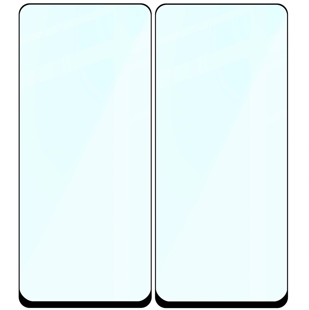 Ochranné sklo Bizon Glass Edge Duo Samsung Galaxy XCover 7 Pro / 6 Pro black frame [2 PACK]