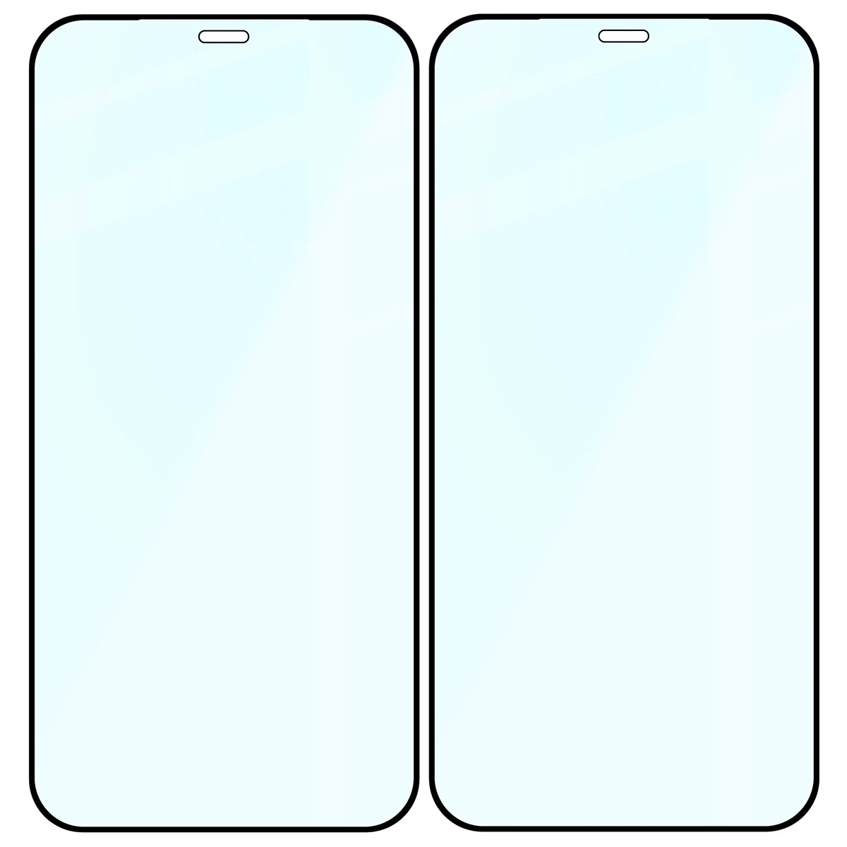 Ochranné sklo Bizon Glass Edge Duo Apple iPhone 12 / 12 Pro black frame [2 PACK]