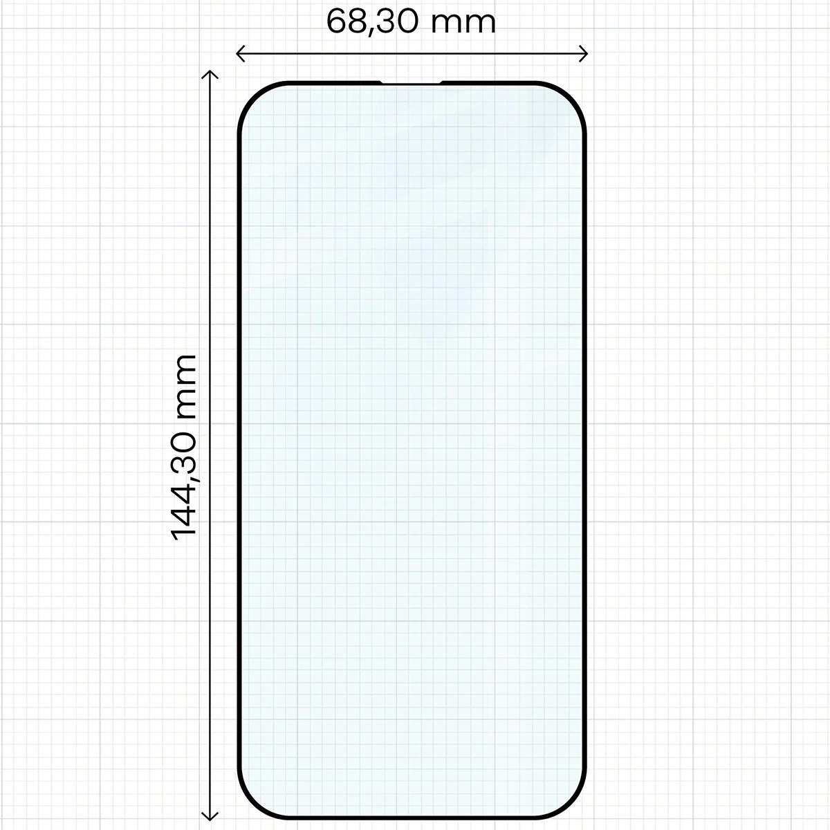 Ochranné sklo Bizon Glass Edge Duo Apple iPhone 14 Pro black frame [2 PACK]