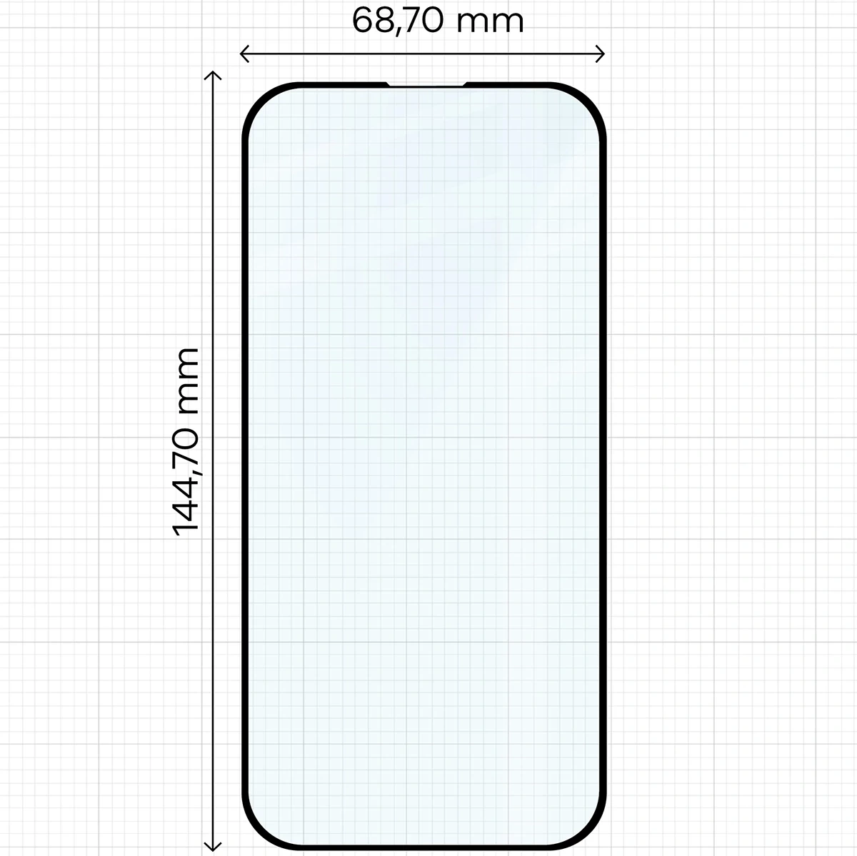 Ochranné sklo Bizon Glass Edge Duo Apple iPhone 15 / 16 black frame [2 PACK]