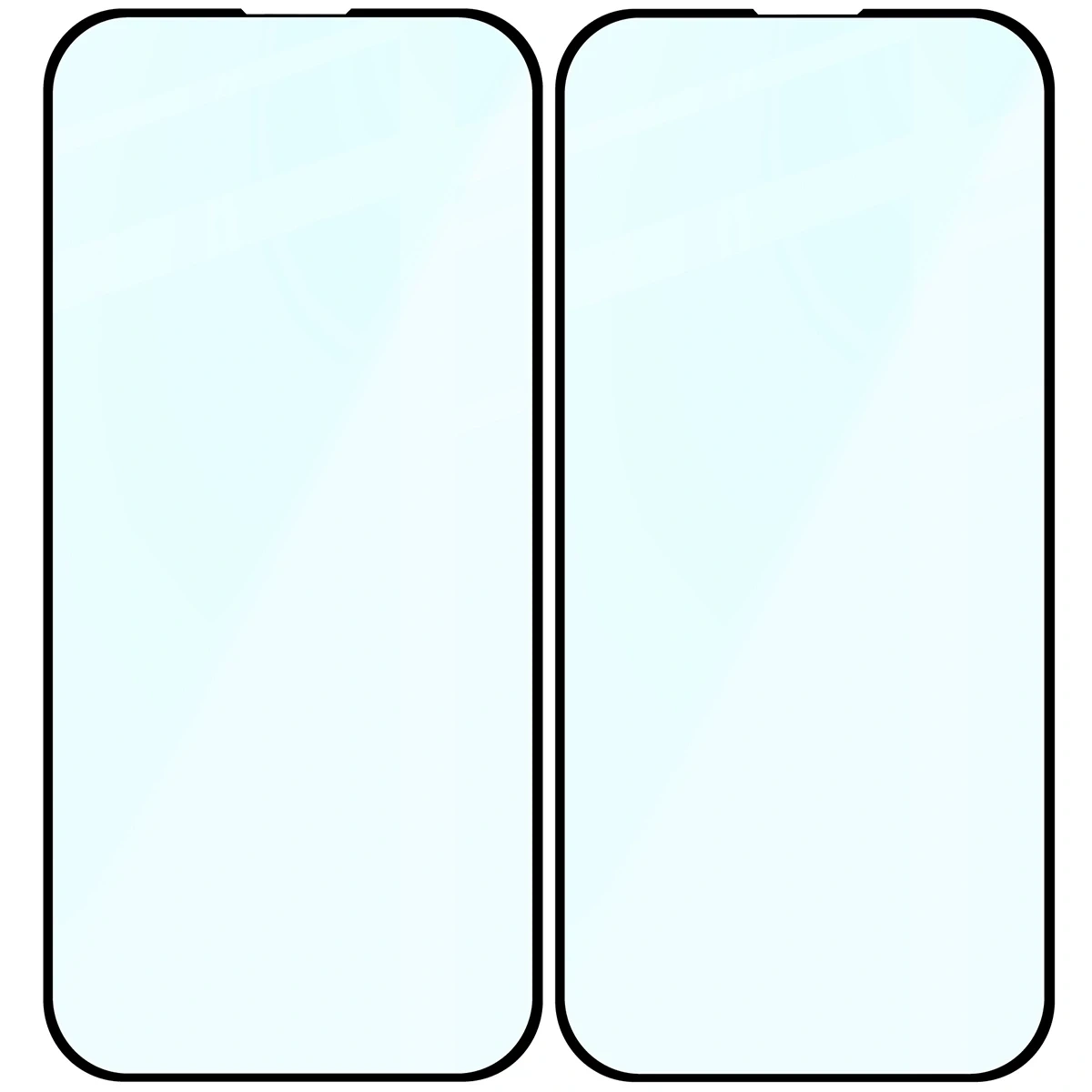 Ochranné sklo Bizon Glass Edge Duo Apple iPhone 15 / 16 black frame [2 PACK]