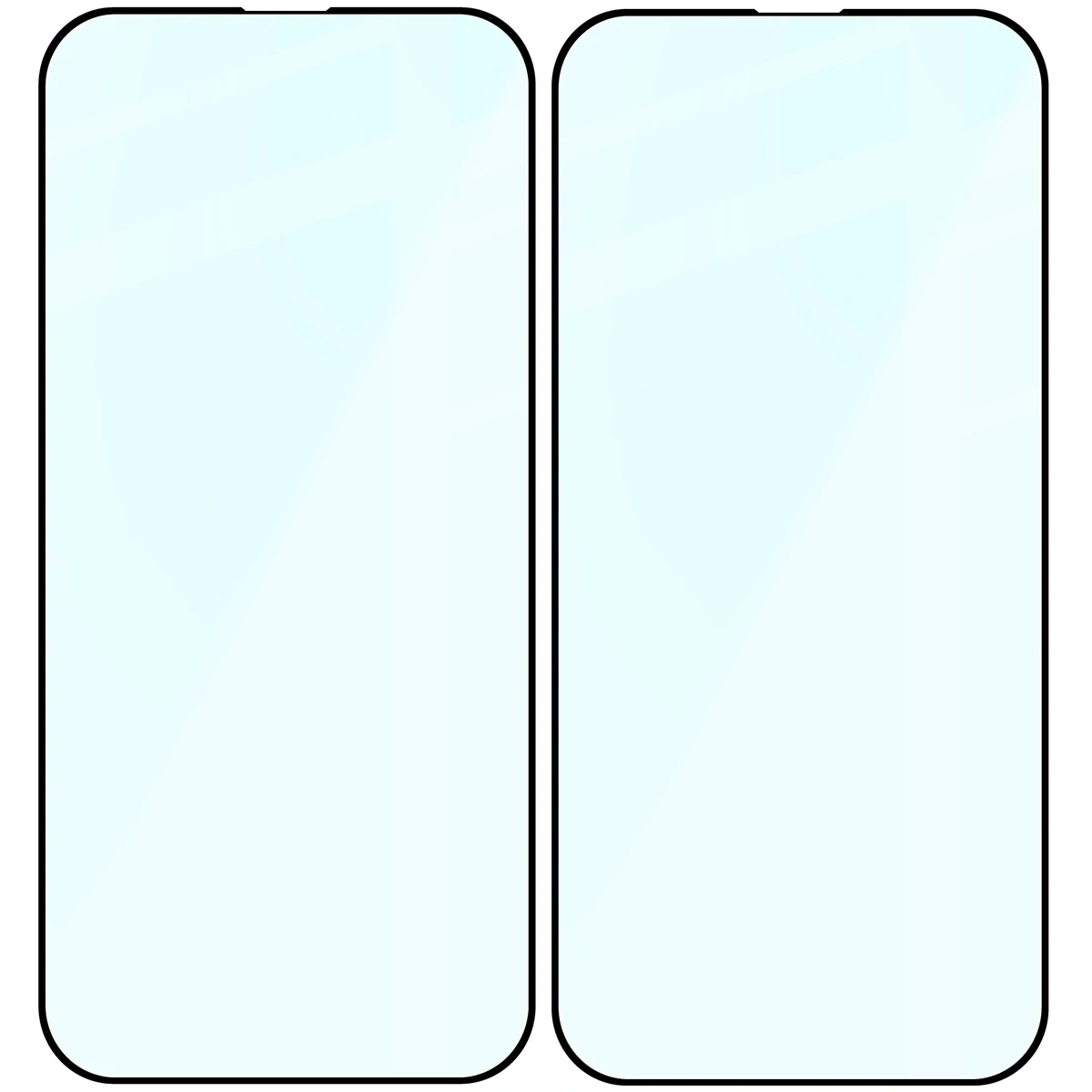 Ochranné sklo Bizon Glass Edge Duo Apple iPhone 17e / 16e / 14 / 13 Pro / Apple iPhone 13 black frame [2 PACK]