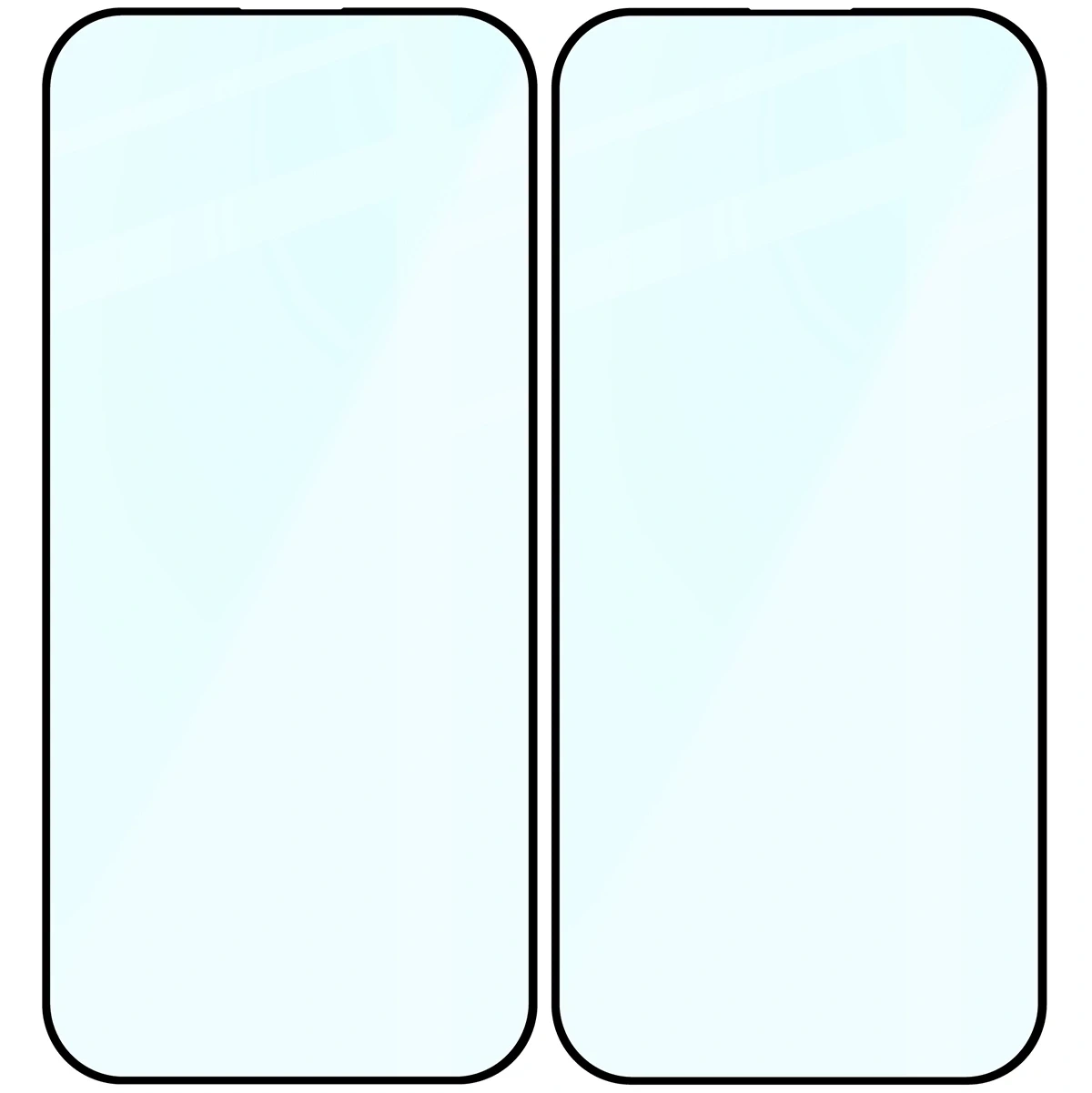 Ochranné sklo Bizon Glass Edge Duo Apple iPhone 17 / 17 Pro / 16 Pro black frame [2 PACK]