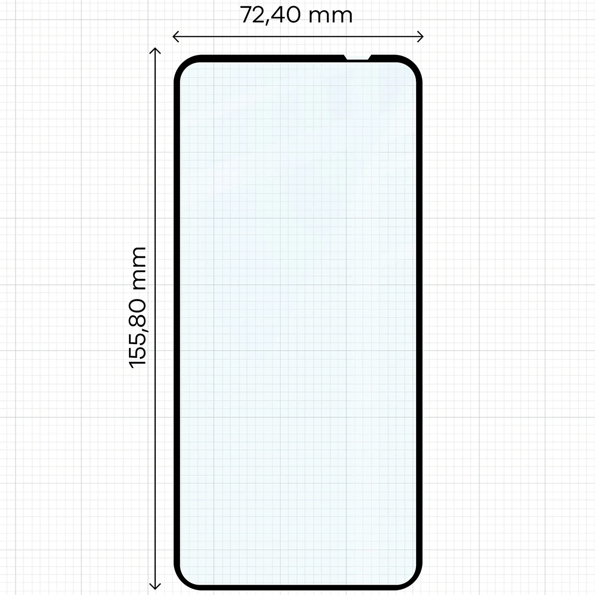 Ochranné sklo Bizon Glass Edge Duo Nothing Phone 1 black frame [2 PACK]