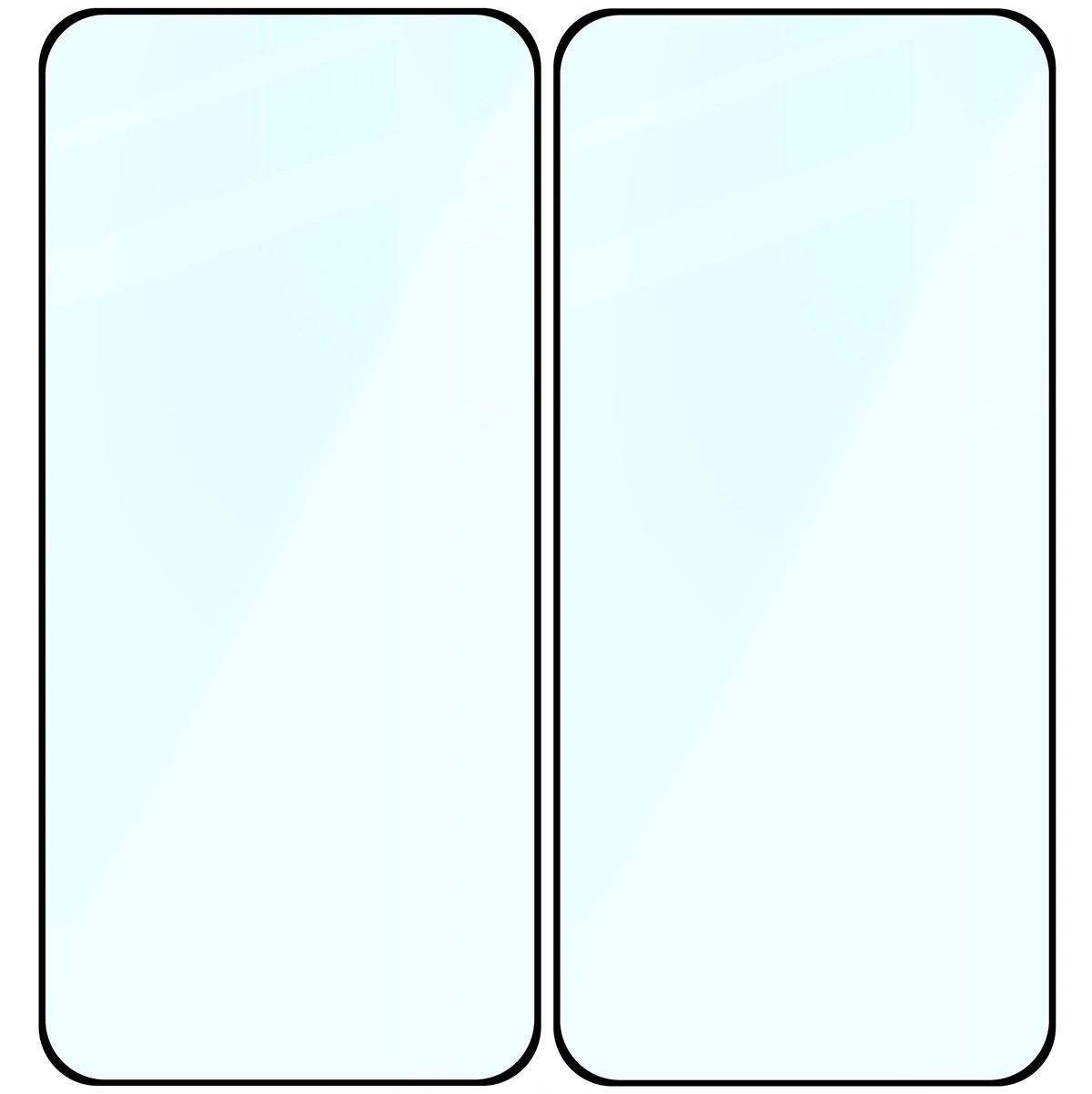 Ochranné sklo Bizon Glass Edge Duo Xiaomi POCO F7 black frame [2 PACK]