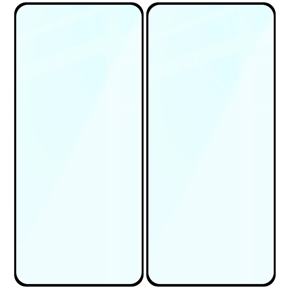 Ochranné sklo Bizon Glass Edge Duo Realme GT 7 / 7T black frame [2 PACK]