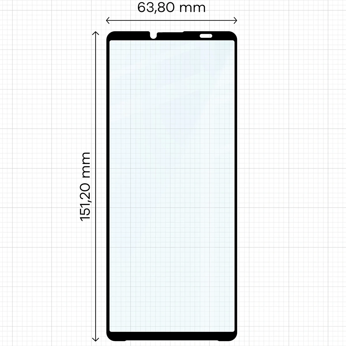Ochranné sklo Bizon Glass Edge Duo Sony Xperia 10 VI black frame [2 PACK]