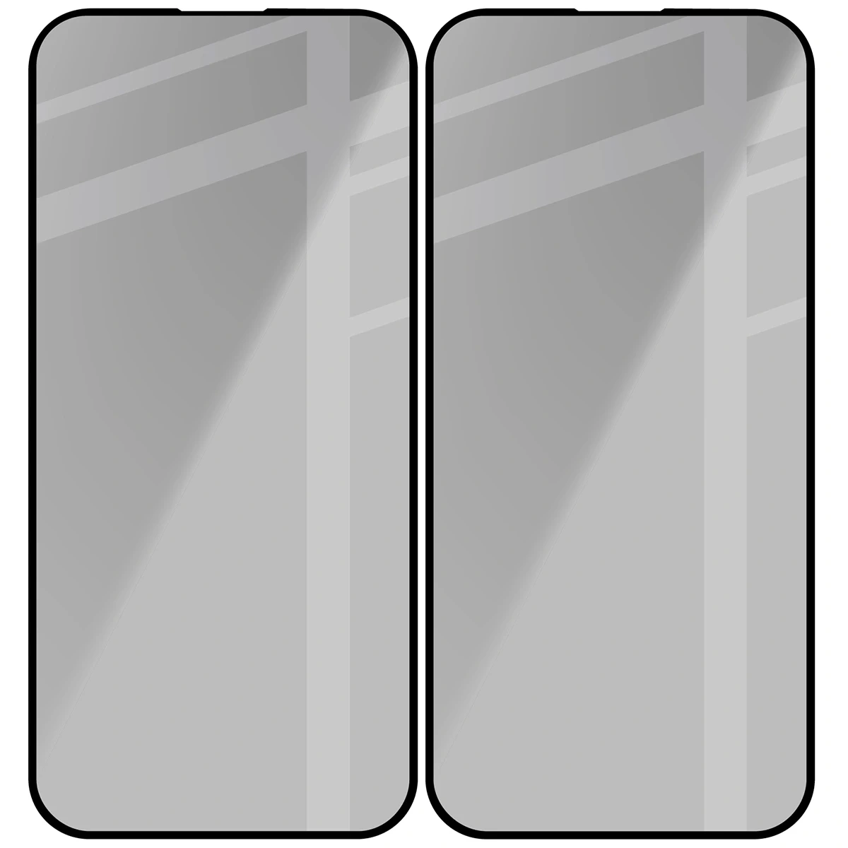 Ochranné sklo Bizon Glass Edge Shadow Duo Apple iPhone 15 Pro tinted with a black frame [2 PACK]