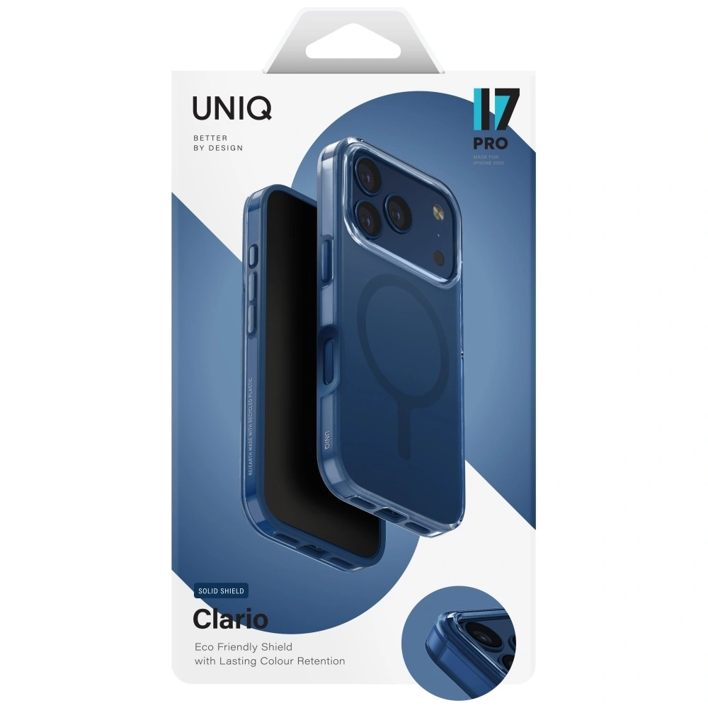 Kryt UNIQ Clario Apple iPhone 17 Pro Magclick Charging blue