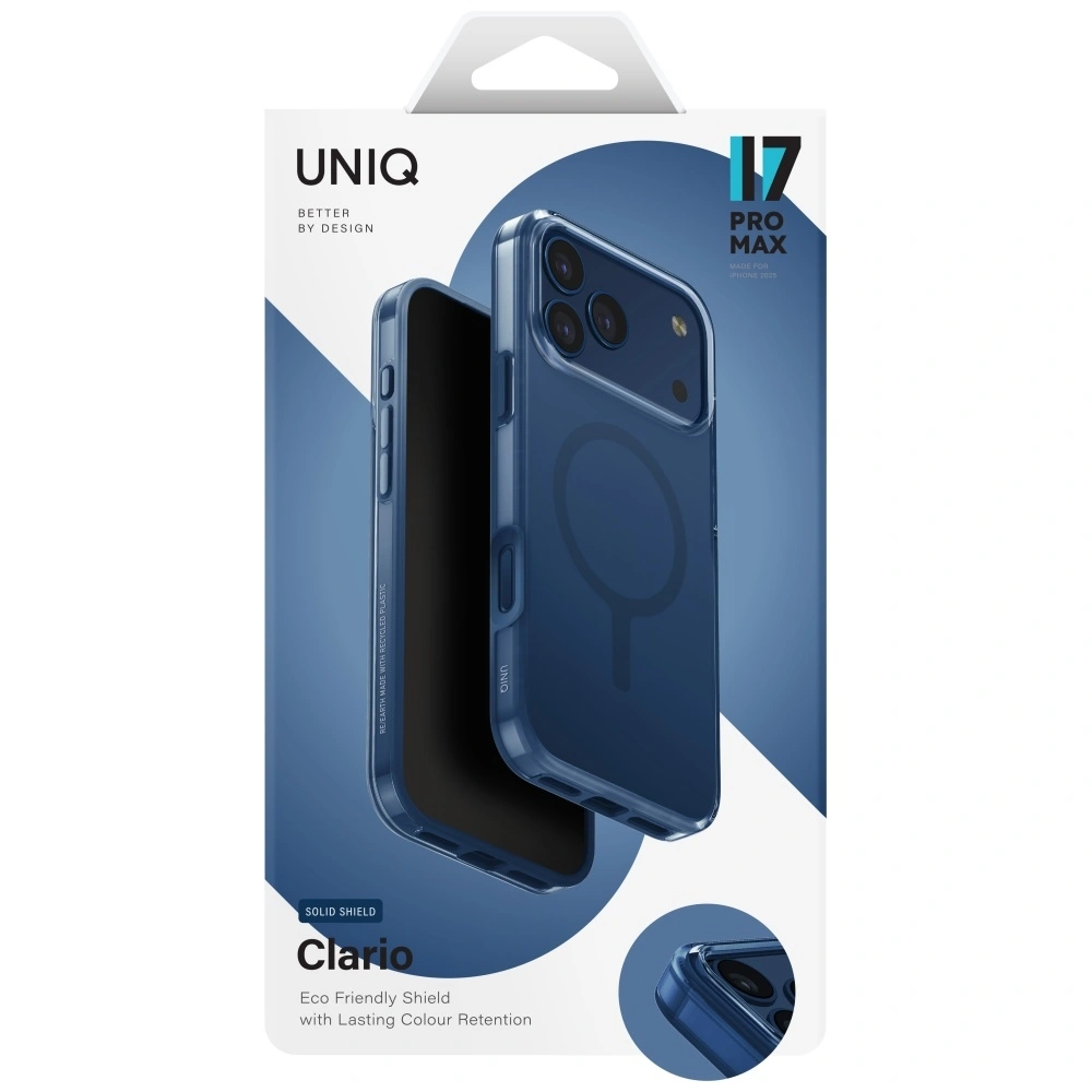 Kryt UNIQ Clario Apple iPhone 17 Pro Max Magclick Charging blue