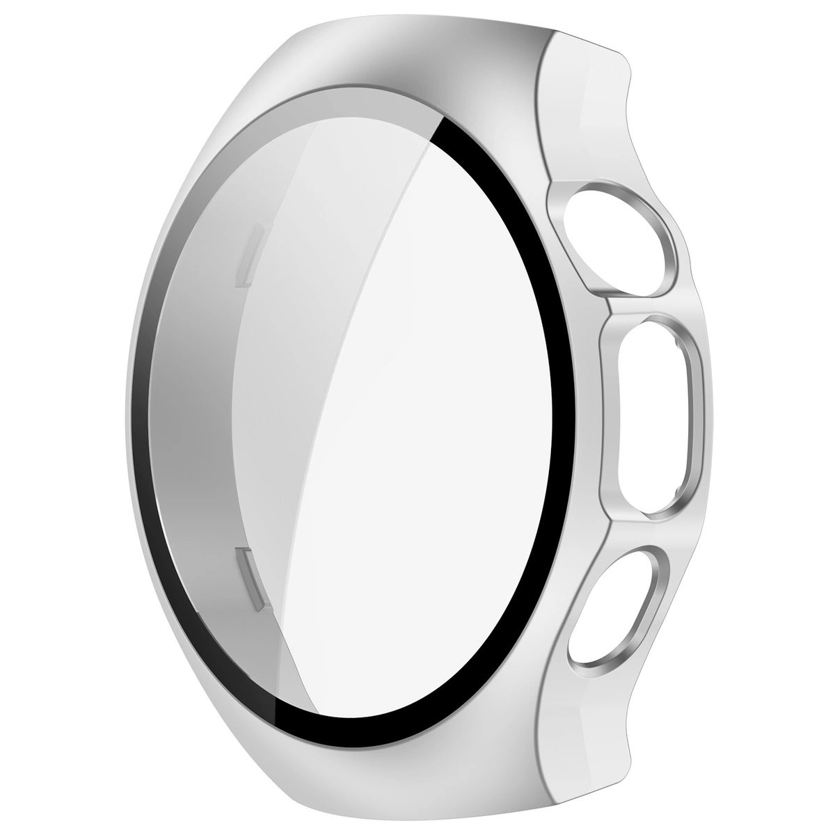 Kryt Bizon Case+Glass Watch Huawei Watch 5 42mm satin silver