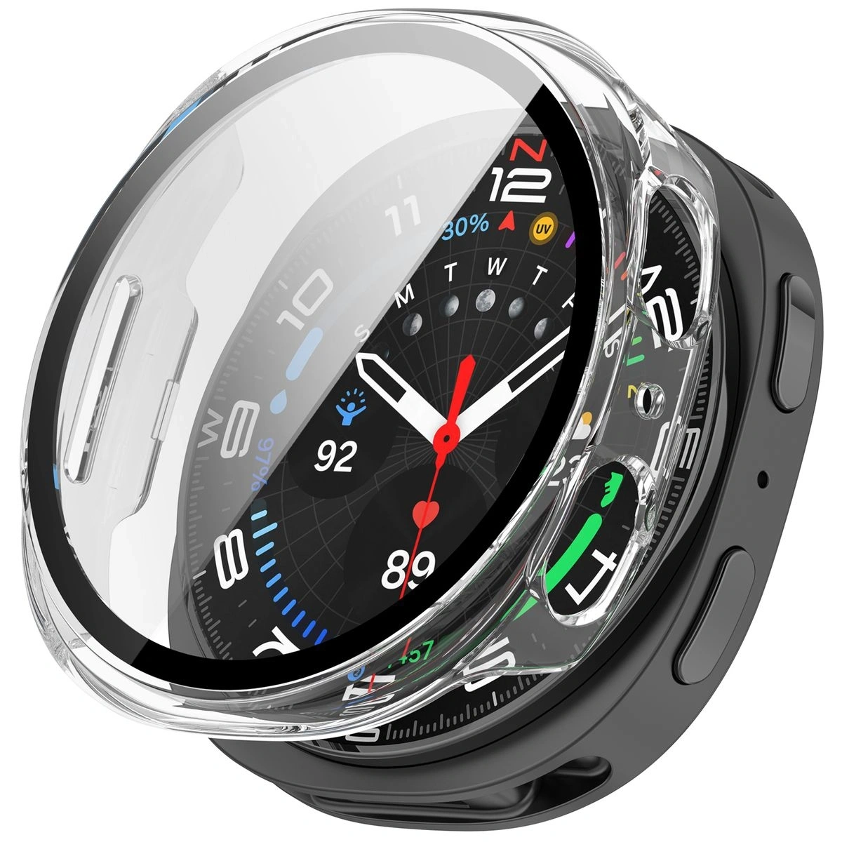Kryt Bizon Case+Glass Watch Samsung Samsung Galaxy Watch 8 44mm clear