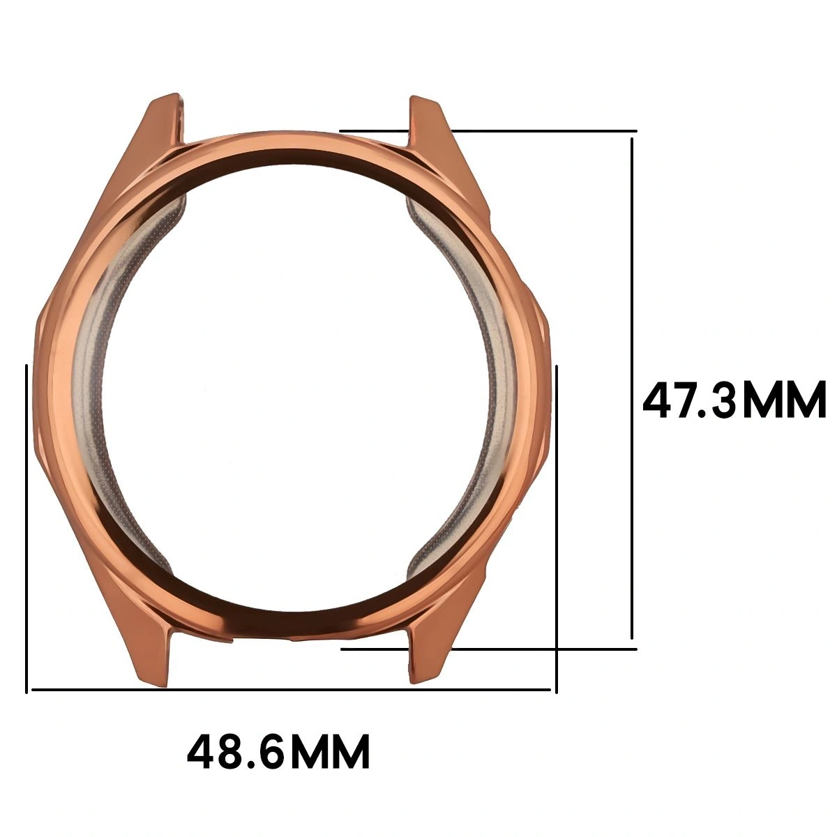 Kryt Bizon Case Watch Felipe Huawei Watch GT6 46 mm rose gold