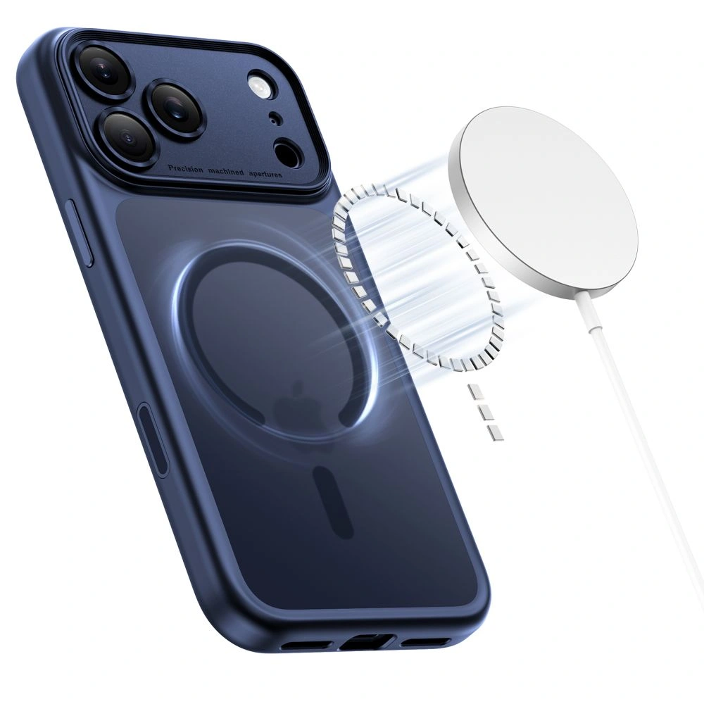 Kryt Tech-Protect Magpeak MagSafe CC Apple iPhone 17 Pro Matte Deep Blue