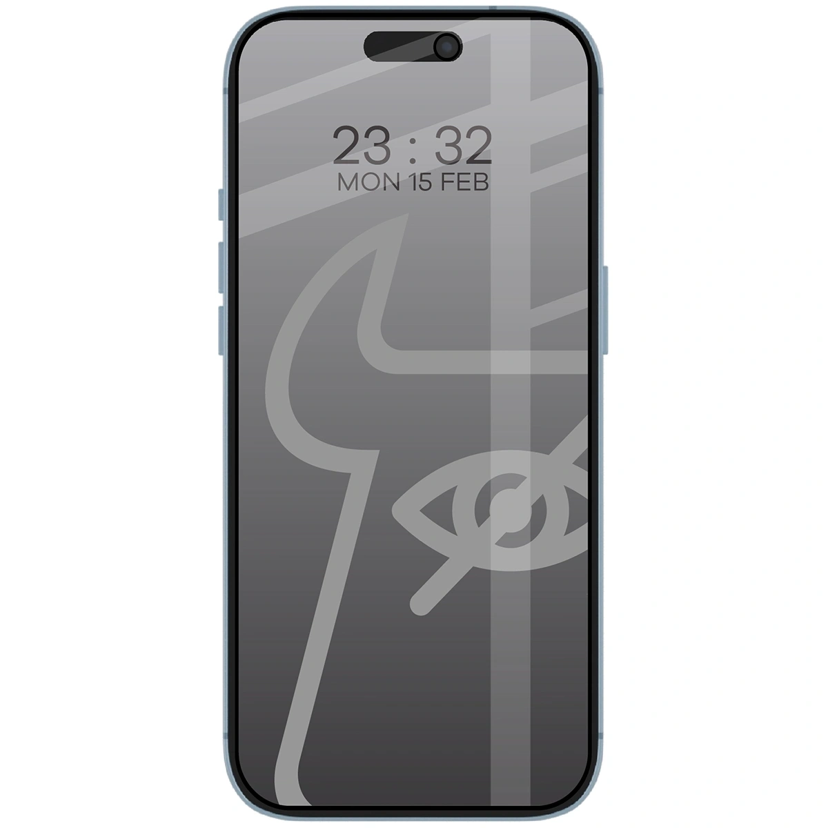 Ochranné sklo Bizon Glass Edge Shadow Apple iPhone Air tinted with a black frame