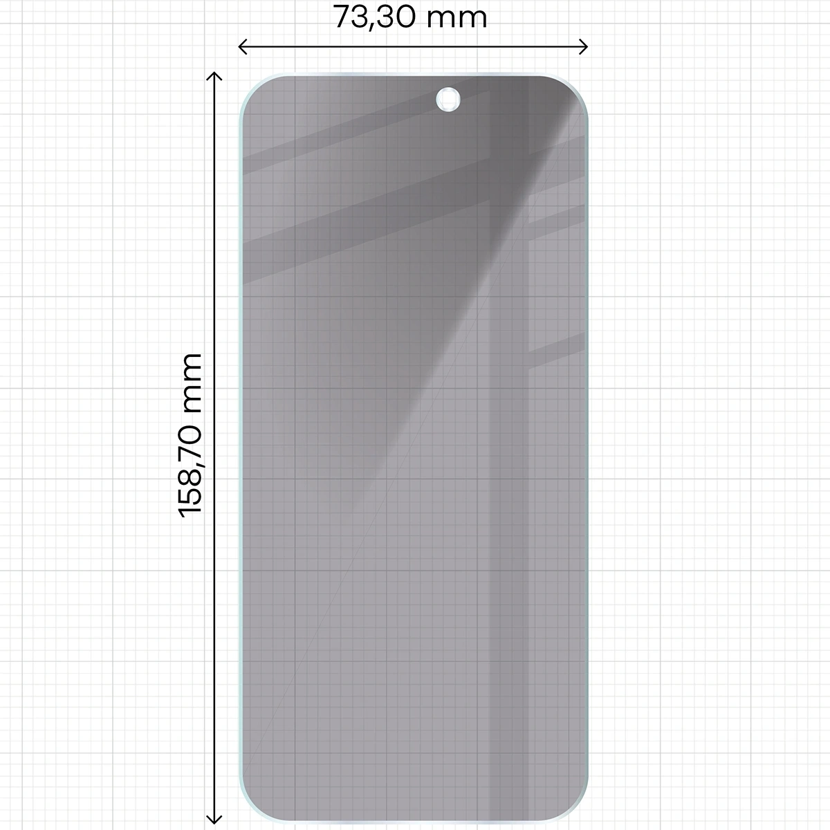 Ochranné sklo Bizon Glass Clear Shadow Apple iPhone 17 Pro Max tinted