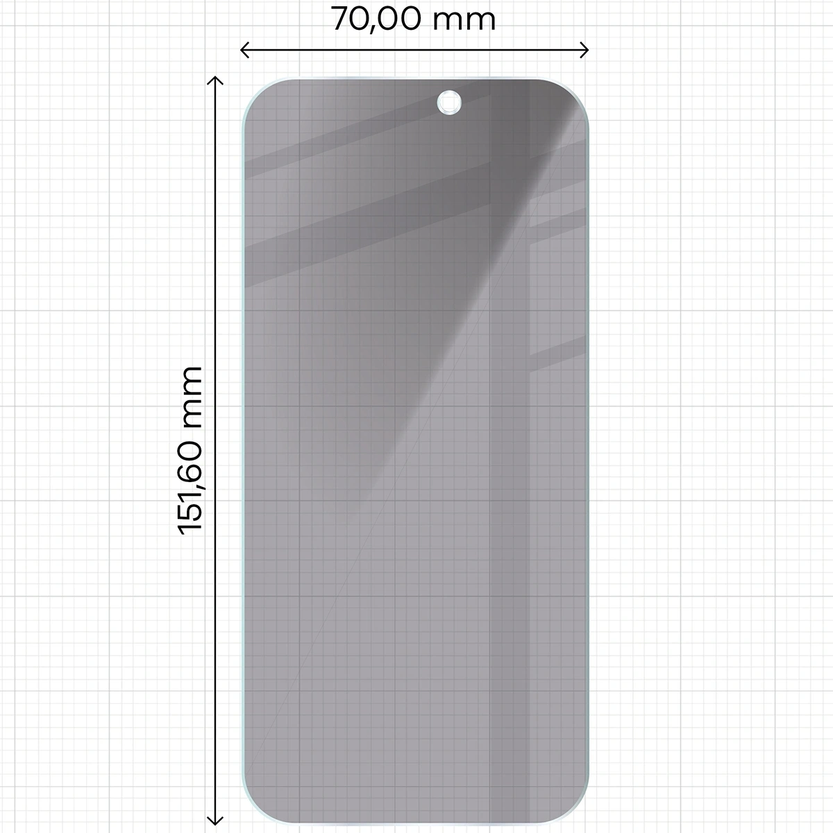 Ochranné sklo Bizon Glass Clear Shadow Apple iPhone Air tinted