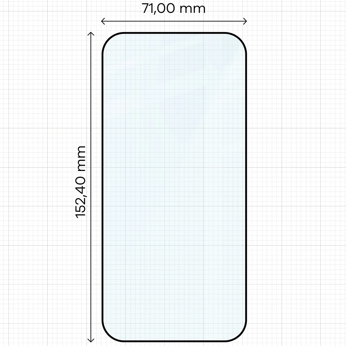 Ochranné sklo Bizon Glass Edge 2 Apple iPhone Air black frame