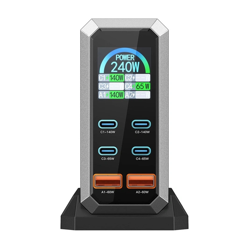 Síťová nabíječka Blitzwolf BW-S31 Power Adapter 2xUSB-A, 4xUSB-C, PD, 240W