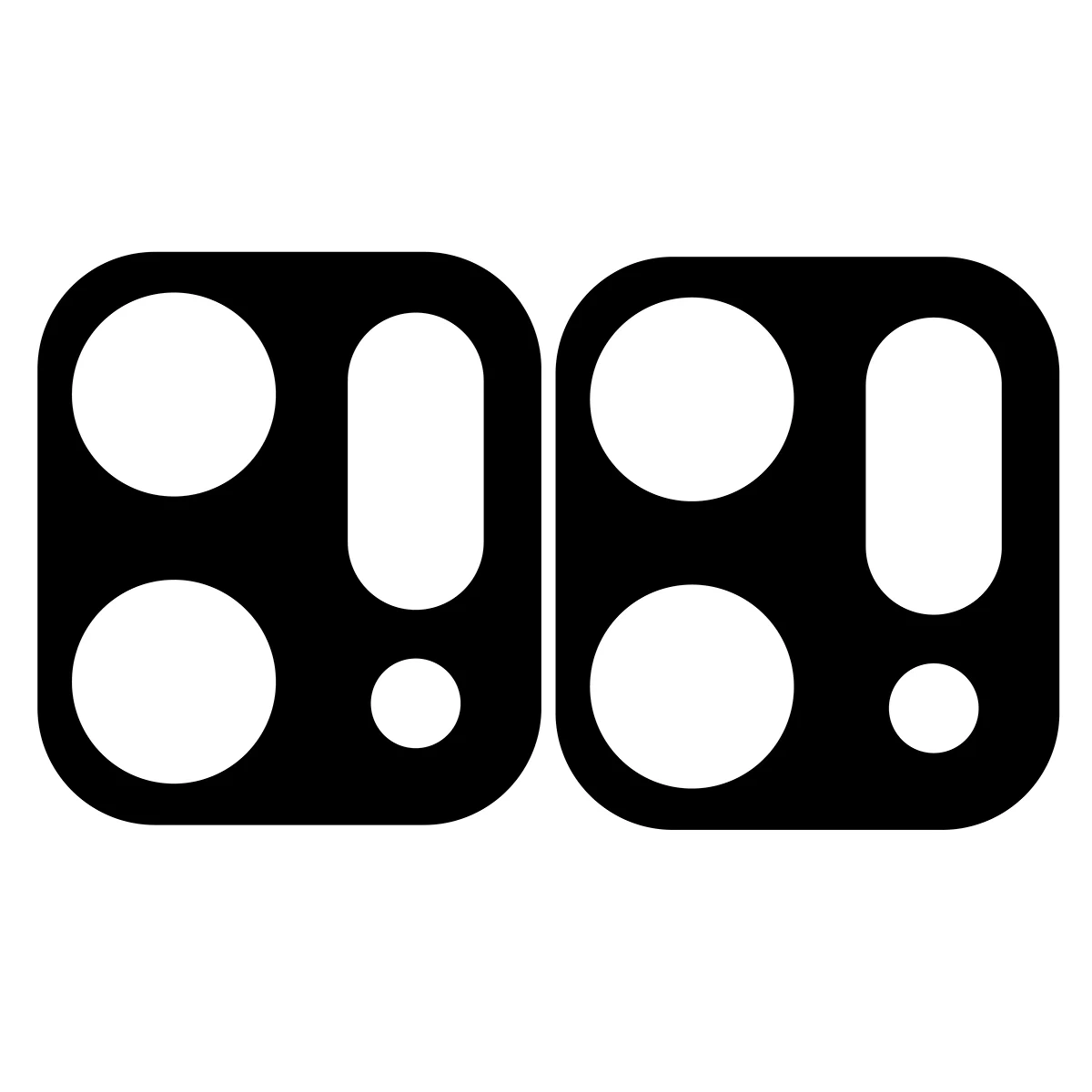 Ochranné sklo Bizon Glass Lens Oppo Reno 14 [2 PACK]