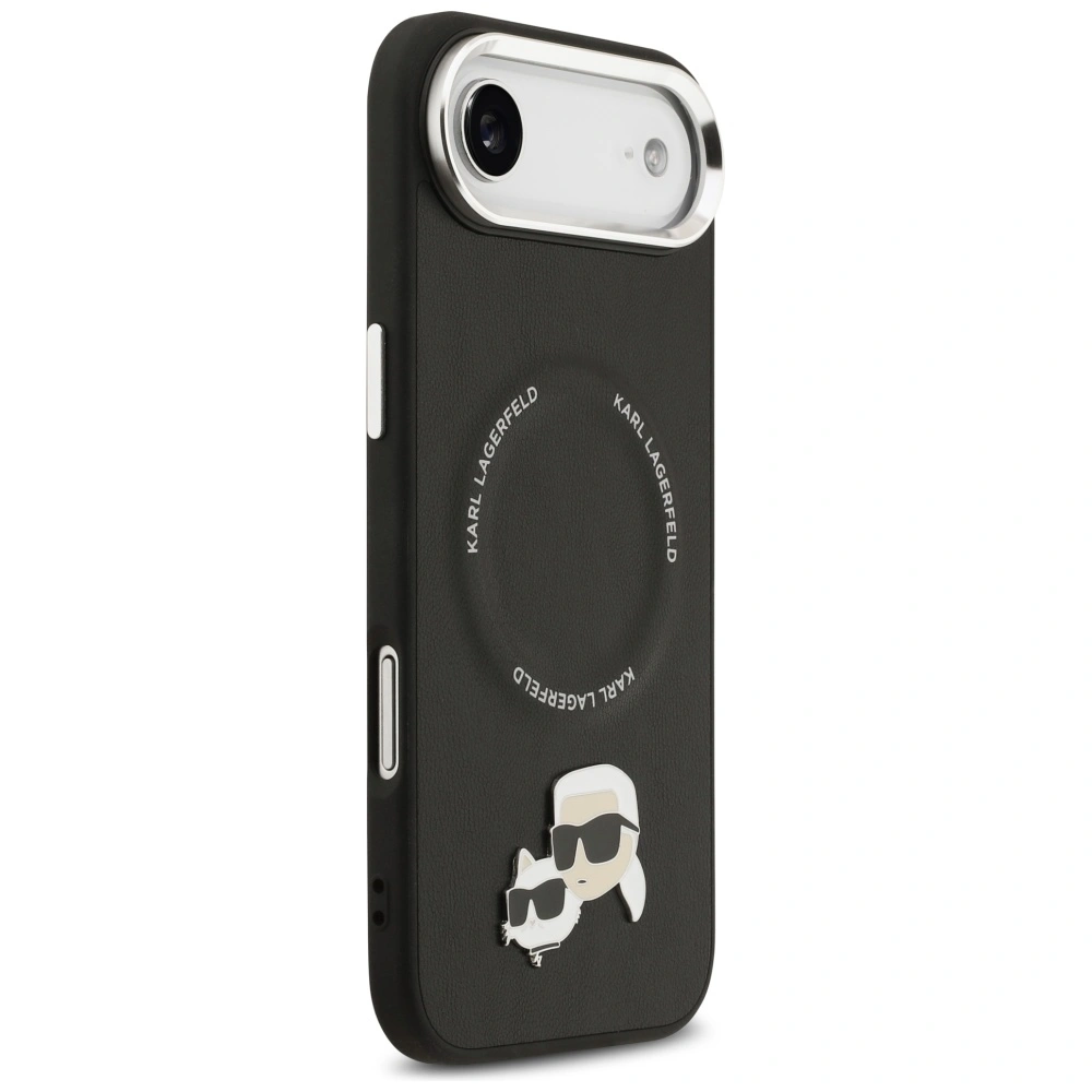 Kryt Karl Lagerfeld Karl & Choupette Pins MagSafe Apple iPhone Air black