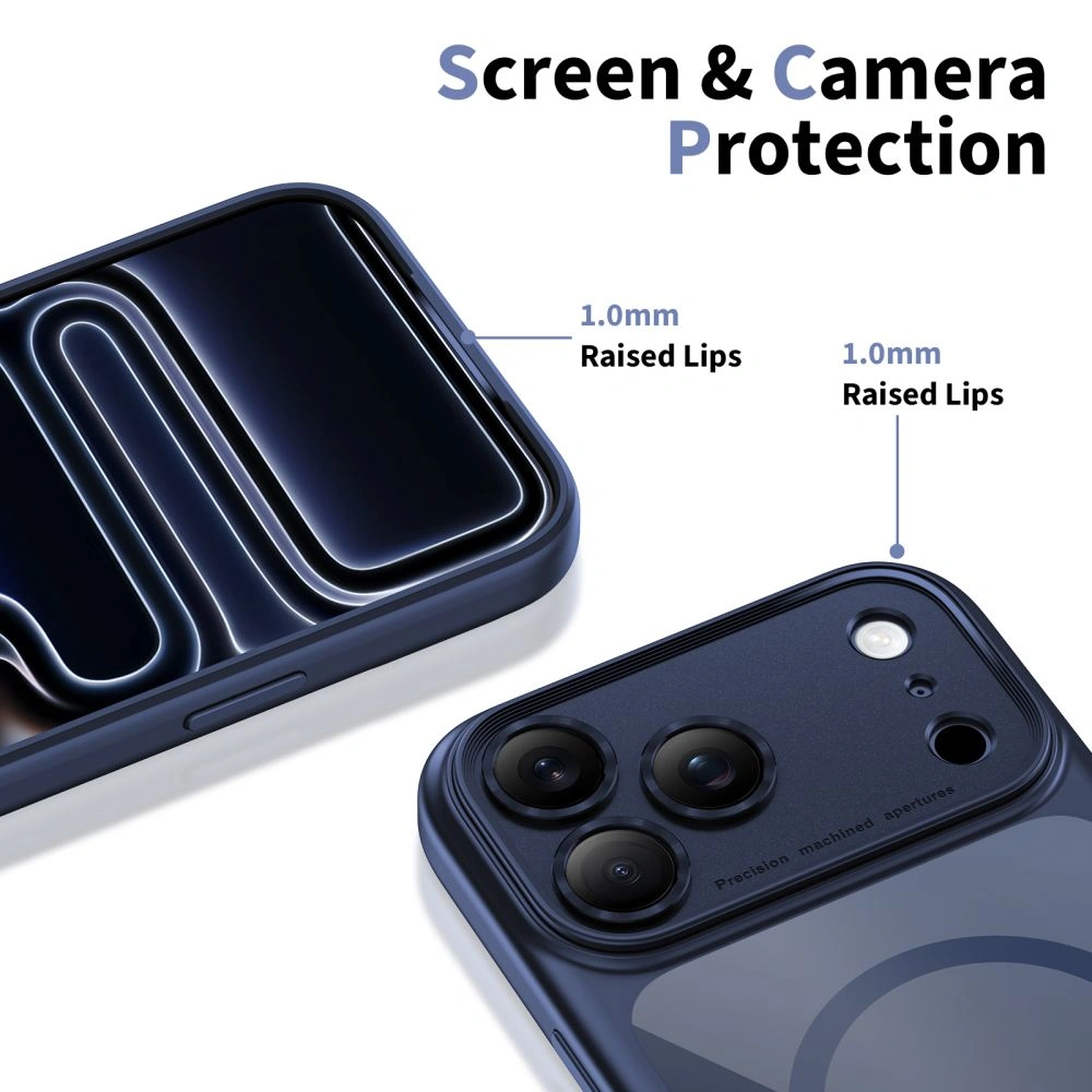 Kryt Tech-Protect Magpeak MagSafe CC Apple iPhone 17 Pro Max Deep Blue/clear