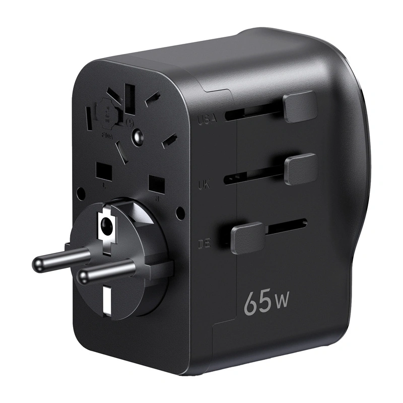 Síťová nabíječka Uniwersalny adapter podróżny / ładowarka sieciowa Ugreen S550, 65W, 2x USB-C, 1x USB-A