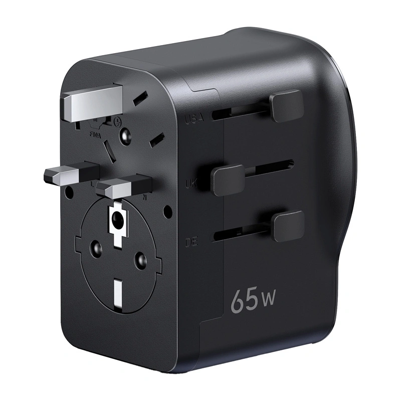 Síťová nabíječka Uniwersalny adapter podróżny / ładowarka sieciowa Ugreen S550, 65W, 2x USB-C, 1x USB-A