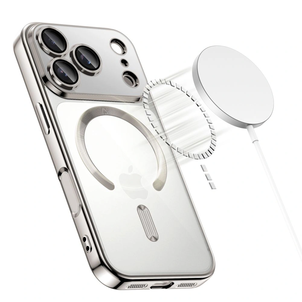 Kryt Tech-protect Magflex Magsafe Iphone 17 Pro Max Shiny Silver