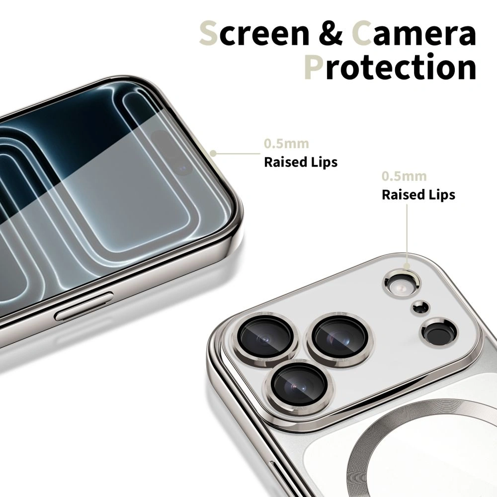 Kryt Tech-protect Magflex Magsafe Iphone 17 Pro Max Shiny Silver