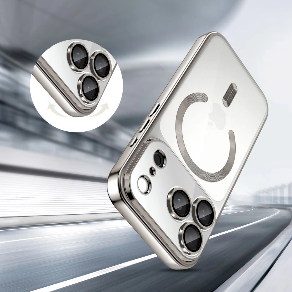 Kryt Tech-protect Magflex Magsafe Iphone 17 Pro Shiny Silver