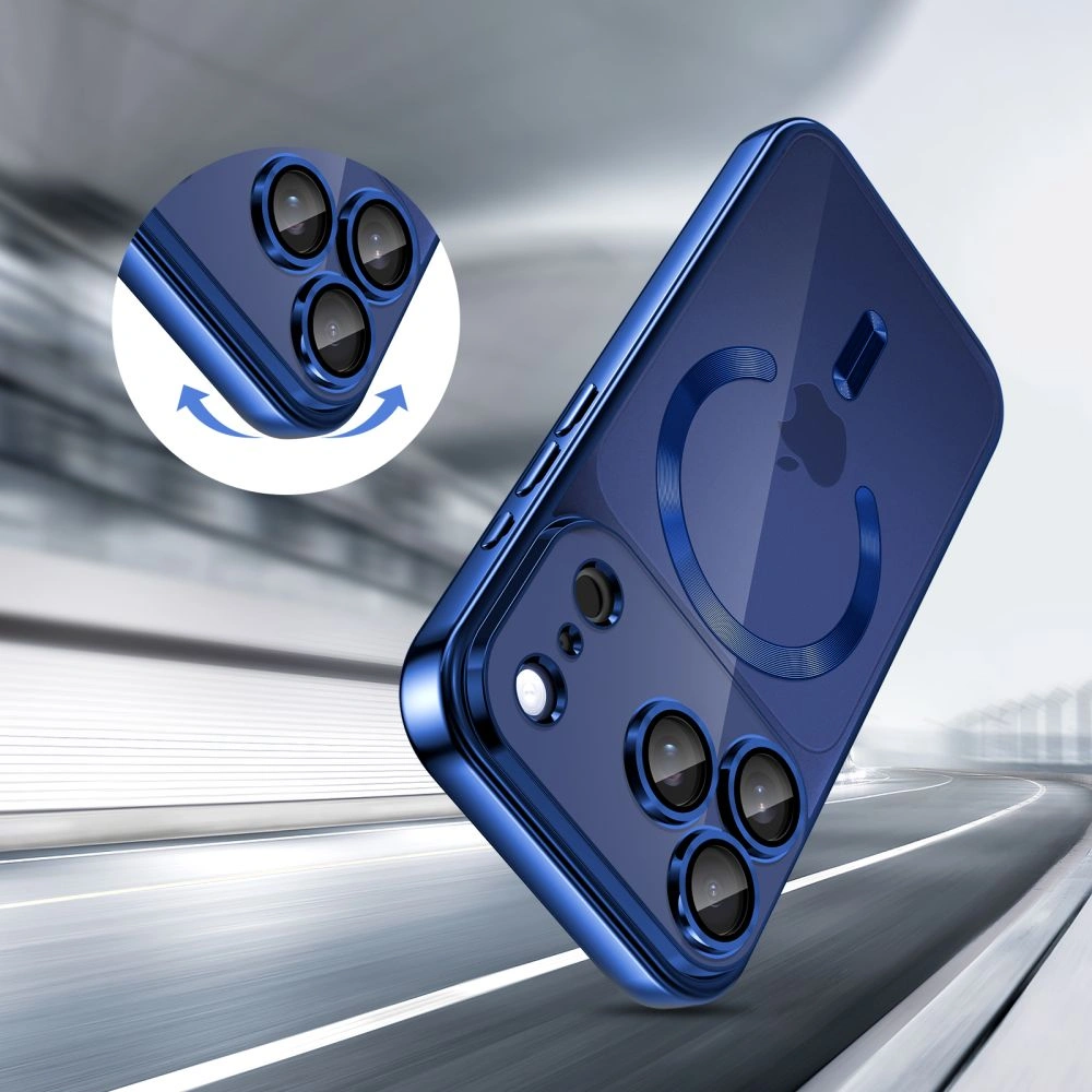 Kryt Tech-protect Magflex Magsafe Iphone 17 Pro Shiny Deep Blue