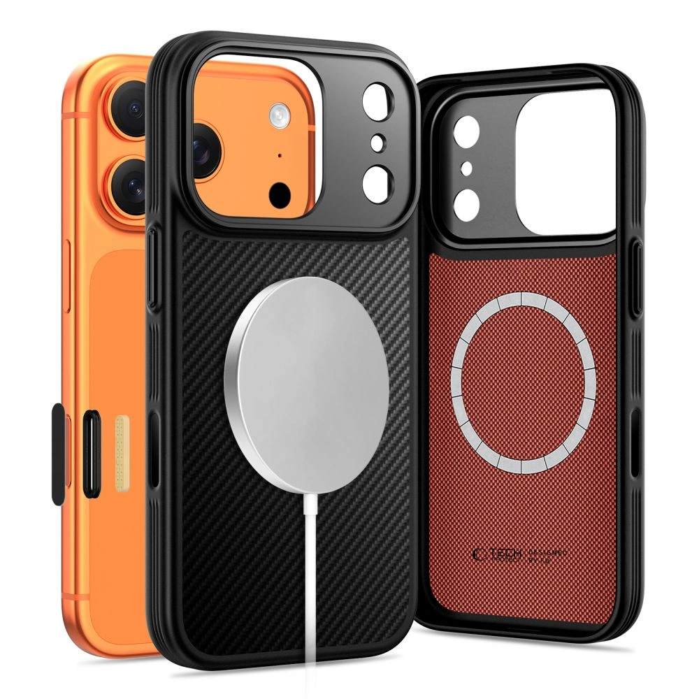 Kryt Tech-protect Kevlar Aramid Magsafe Iphone 17 Pro Max Black