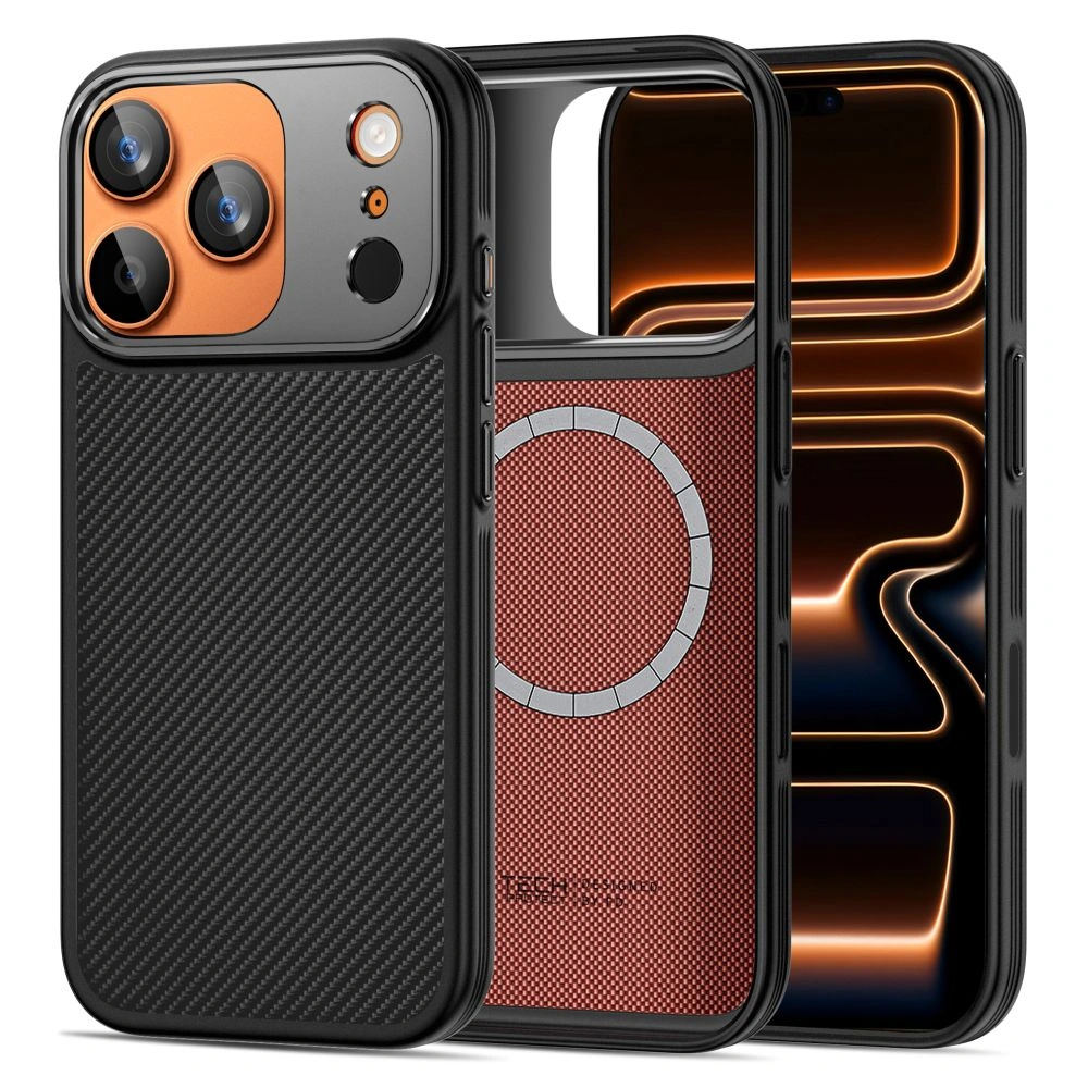 Kryt Tech-protect Kevlar Aramid Magsafe Iphone 17 Pro Black