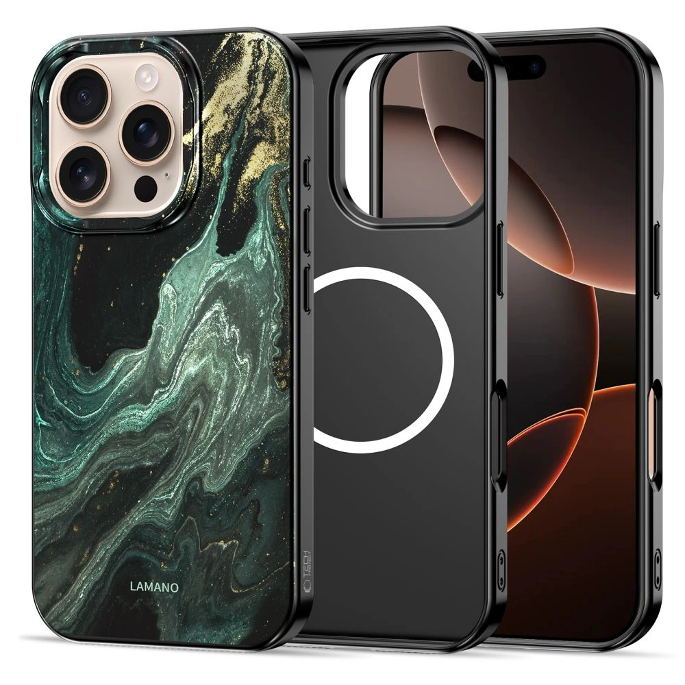 Kryt Tech-protect Lamano Magsafe Iphone 16 Pro Max Verde Aura